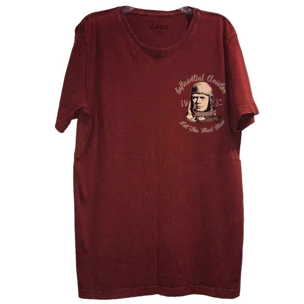Zippo Influential Aviator Tee Shirt Men’s Xl